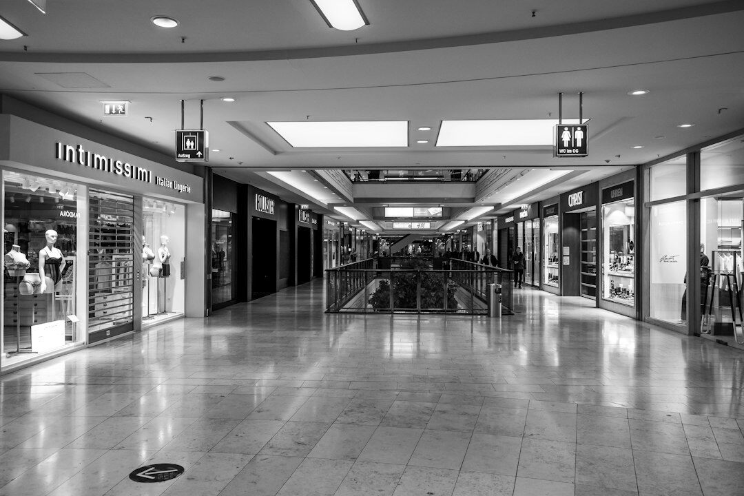 busy retail area