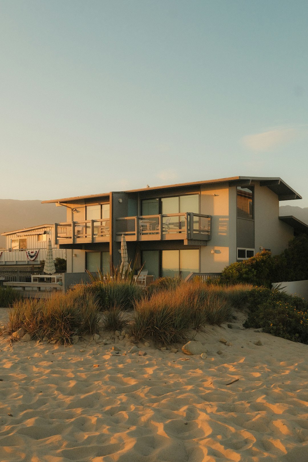 Oceanfront villa exterior surrounded by dunes in José Ignacio