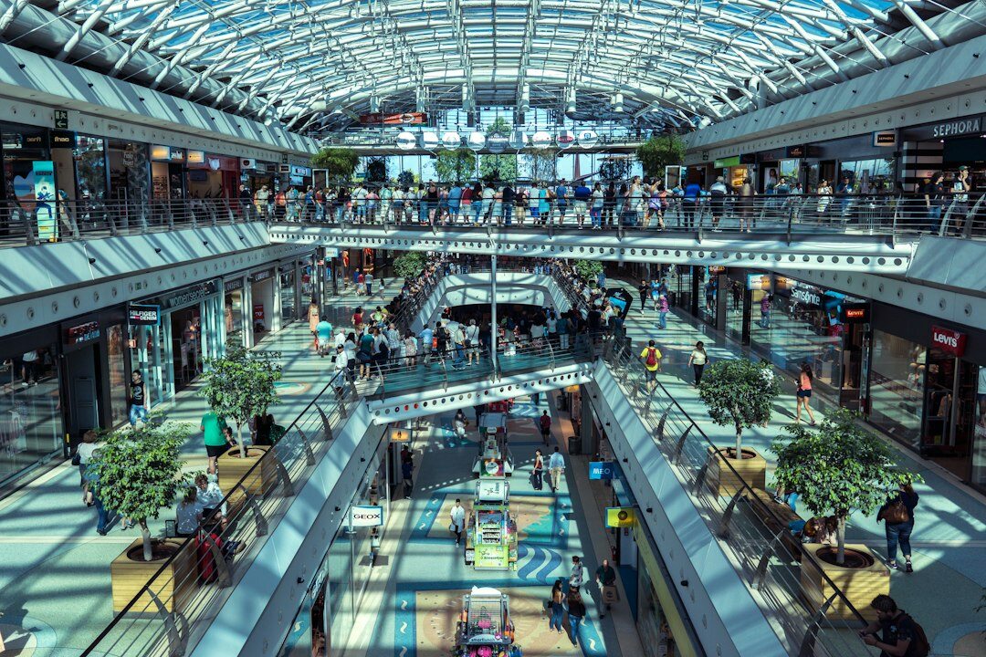 modern shopping mall interior