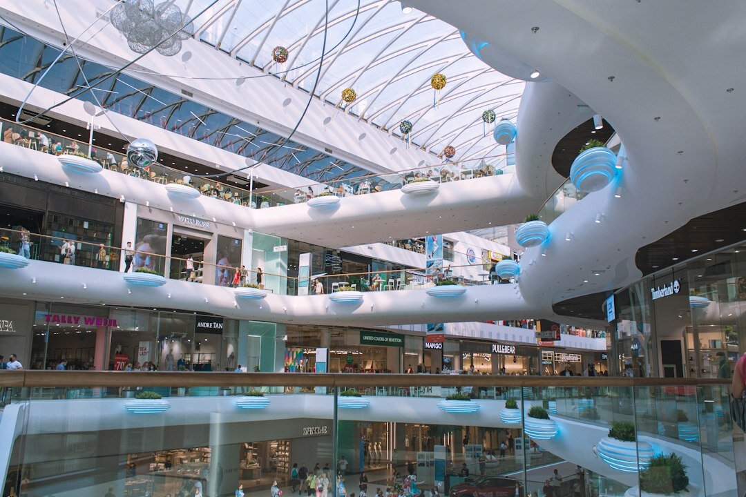 modern shopping mall interior